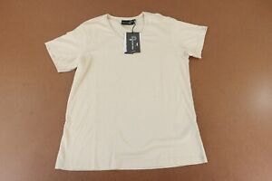 Pelle P Women's Size XL Macadamia Milk Short Sleeve Badge Tee NWT