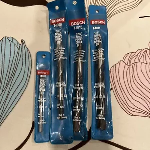 Bosch High Speed Steel Brad Point Drill Bits (Lot of 4) T4006, 09, 10, 11 - Picture 1 of 8