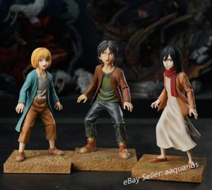 Figuras de Eren, Armin y Mikasa de Man Ying Studio Attack on Titan Childhood - Imagen 1 de 2