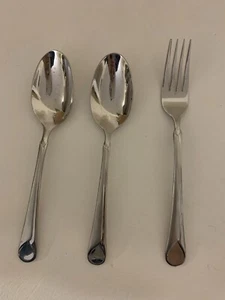 Zwilling JA Henckels Stainless Steel 18/10 Provence 2 Soup Spoons 1 Dinner Forks - Picture 1 of 3