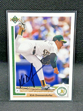 1991 Upper Deck #756 Kirk Dressendorfer (RC) Oakland A's Auto