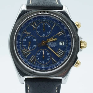 BREITLING CROSSWIND B13055 HERREN UHR STAHL/GOLD BLAU SCHÖN BR315 43MM - Bild 1 von 8