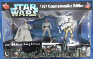 Star Wars 1997 edición conmemorativa 1 limitada Hong Kong Luke Leia C-3PO - Imagen 1 de 3