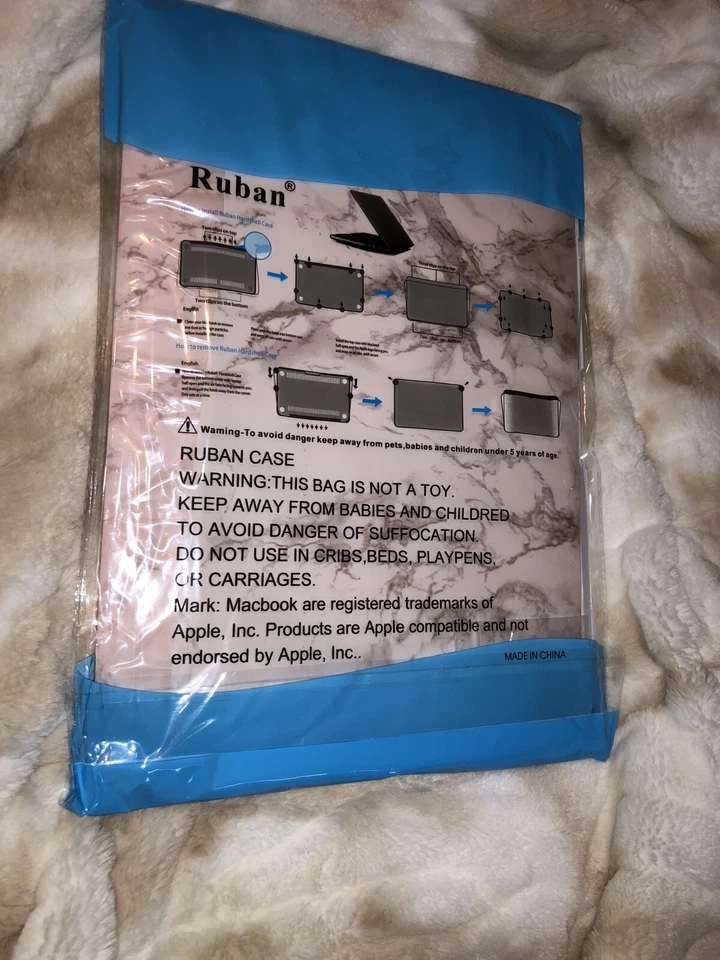 Estojo Ruban Mac Pro 12-2016 - mármore branco - Imagem 1 de 2