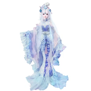 1/3 BJD Puppenspielzeug Komplettset Puppe mit antiker Kleidung Make-up Kopfstück Komplettset - Bild 1 von 12