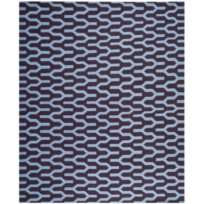SAFAVIEH Dhurries DHU630B Handwoven Purple / Blue Rug - Image 1 of 4
