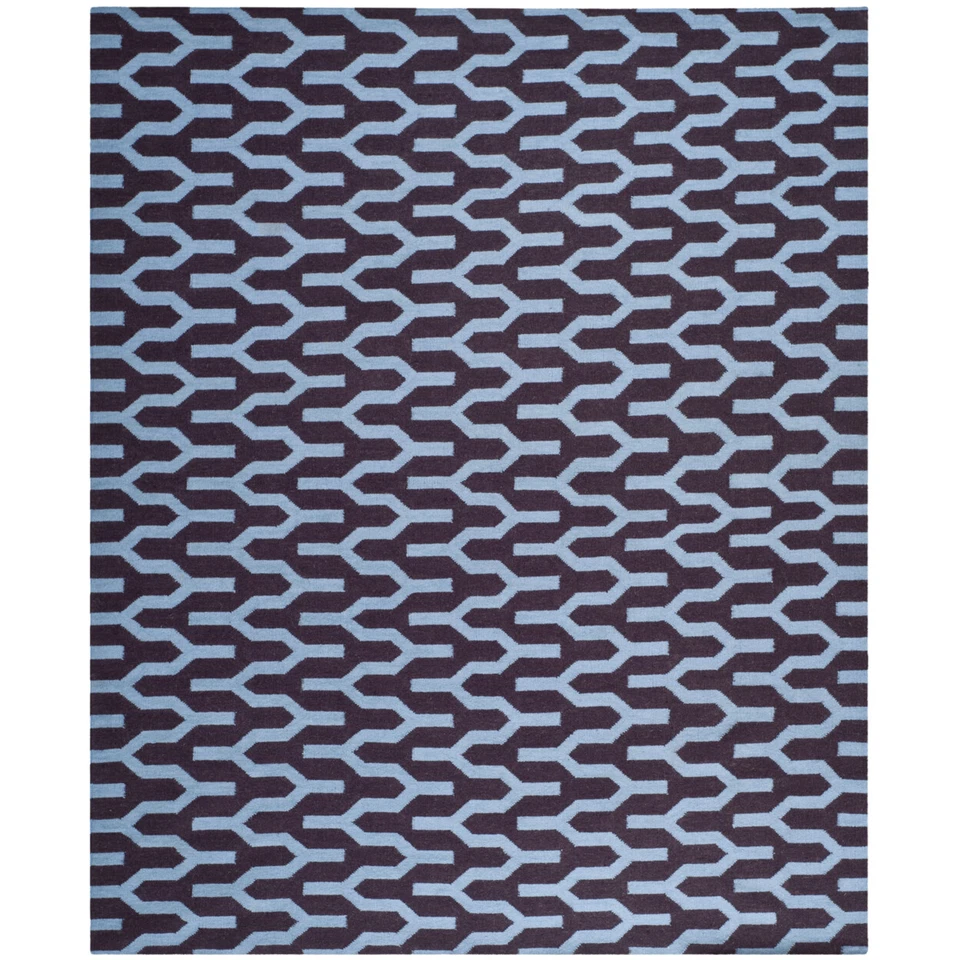 SAFAVIEH Dhurries DHU630B Handwoven Purple / Blue Rug - Image 1 of 4