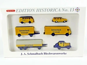 Wiking PMS 81-55, Set Schmalbach Verpackungen, MB, VW, Hanomag, Opel, 1:87 - Picture 1 of 8