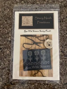 Stacy Nash Primitives Run with Scissors Sewing Pouch Chart - Picture 1 of 2