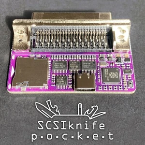SCSIknife pocket HD50 - ZuluSCSI™ & BlueSCSI compatible SCSI hard drive Emulator - Picture 1 of 5