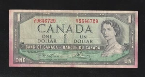 π¨π¦ Canada, 1954 $1 BC-37d D/I Lawson-Bouey *Scarce Note - Picture 1 of 2