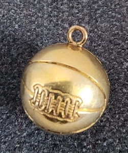 Antique early 1900s ~ Gold Filled Basketball Watch Fob ~ from Estate ~ 7.1 grams - Picture 1 of 7