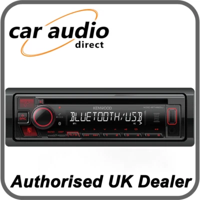 Kenwood KDC-BT460U CD MP3 USB FLAC Bluetooth Car Radio Stereo - Image 1 of 3