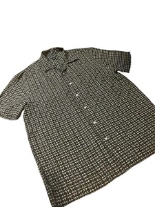 Reunions Men’s Vintage 100% Silk Short Sleeve Button Down Size Medium - Picture 1 of 6