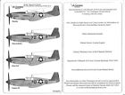 RESTOCKED! NEW! Warbird 332nd FG P-51C/D Mustang Decals Part II 1/48 002