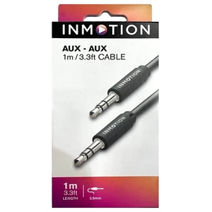 InMotion Aux to Aux Cable 1m / 3.3ft Black - Picture 1 of 3