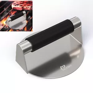 5.5 Inch Burger Press Food Grade 304 Stainless Steel Hamburger Patty Maker wi... - Picture 1 of 5
