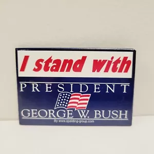 2004 I Stand with President George W. Bush by Spalding Group Anstecknadel Brosche - Bild 1 von 2