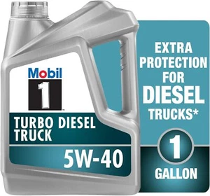 Camión Mobil 1 turbo diésel SAE 5W-40 aceite de motor pesado totalmente sintético, 1 galón - Imagen 1 de 7