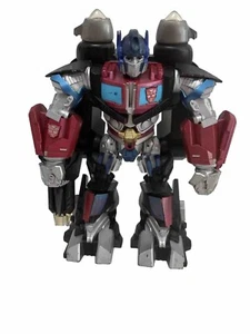 2008 Hasbro Optimus Prime Mega Power Bot Transformers Light-Up Talking 12" Works - Picture 1 of 9