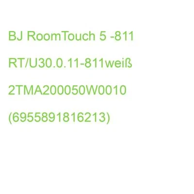BJ RoomTouch 5 -811 RT/U30.0.11-811weiß 2TMA200050W0010 (6955891816213) - Bild 1 von 2