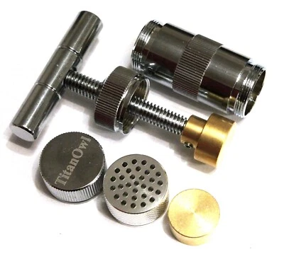 Tincture Press Small Size Handheld Press Extract Herb T Shape Brass Structure - Image 1 of 4