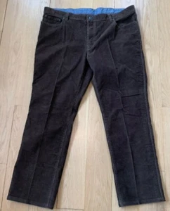 LL Bean Beanflex Men's Brown Corduroy Pants 44x32 Standard Fit - Picture 1 of 9