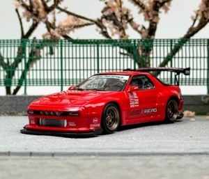 ZD Tarmac 1:64 Red JDM RX-7 FC3S Pandem Sports GT Model Diecast Metal Car BN - Picture 1 of 8