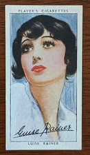 1938 John Player Cigarette Card - Film Stars 3rd Series #39 Luise Rainer