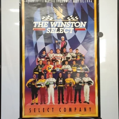 1994 Nascar The Winston Select Poster Charlotte Motorsport Speedway 36"x23"  - Image 1 of 3