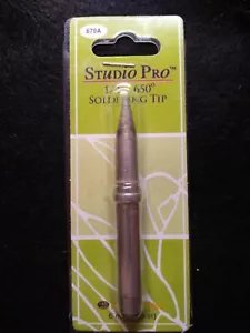 Studio Pro 679 A Lötspitze 6 mm 1/4" 650 Grad Buntglas Werkzeug Neu * - Bild 1 von 4