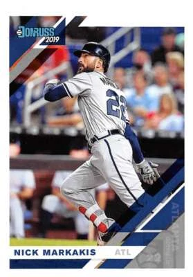 2019 Donruss #177 Nick Markakis Atlanta Braves - Image 1 of 2