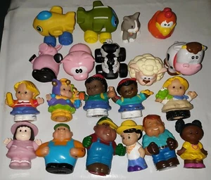 Lot Of 20 Fisher Price Little People Figures - People / Animals / Vehicles - Picture 1 of 21