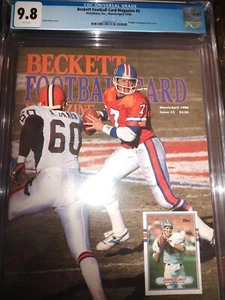 Beckett Football Monthly Magazine price guide 5/91 #3 John Elway CGC 9.8 NM/MT - Picture 1 of 1