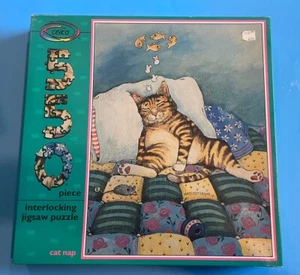 Gary Patterson CAT NAP 550 Piece Puzzle Ceaco 1993 SEALED - Picture 1 of 6