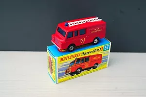 Matchbox Lesney No 57 Land Rover Fire Truck VNM/M Plus Original Box - Picture 1 of 7