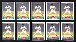 1989 Score #50T Rickey Henderson 10ct Athletics Baseball Card Lot 2103E - Picture 1 of 1