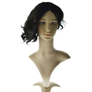 6" Women Ombre Black Short Wavy Curly Style Synthetic Hair Afro Wigs Party - Picture 1 of 4