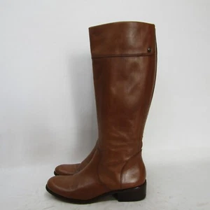 Corso Como Womens Size 7 M Brown Leather Zip 15" Shaft Knee High Boots - Picture 1 of 11