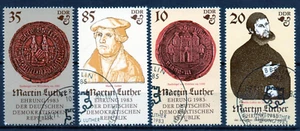 DDR Alemania Oriental serie completa año 1982 yvert nr. 2399/02 usada M. Luther - Imagen 1 de 1