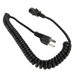 A 3 Prong AC Power Cord 18 AWG Copper Core 3 Pin Power Cable For TV Computer NEW - Afbeelding 1 van 12