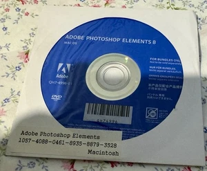 Adobe Photoshop Elements 8 Software Disc with /Serial Number  - Picture 1 of 3
