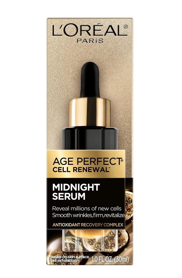 L'Oreal Age Perfect Cell Renewal Midnight Serum Antioxidant Recovery Complex  - Image 1 of 1