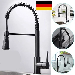 Wasserhahn Küche Niederdruck 360° Küchenarmatur Ausziehbar Brause Einhandmischer - Bild 1 von 15