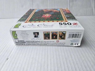 550 Piece Ceaco Puzzle Jigsaw Peter Church Poppy Garden USA Made  - Image 1 of 3