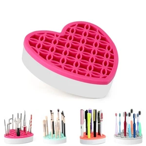 Silicone Makeup Brush Holder, Cosmetic Organizer, Pen Holder for Desk, Pencil... - Picture 1 of 7
