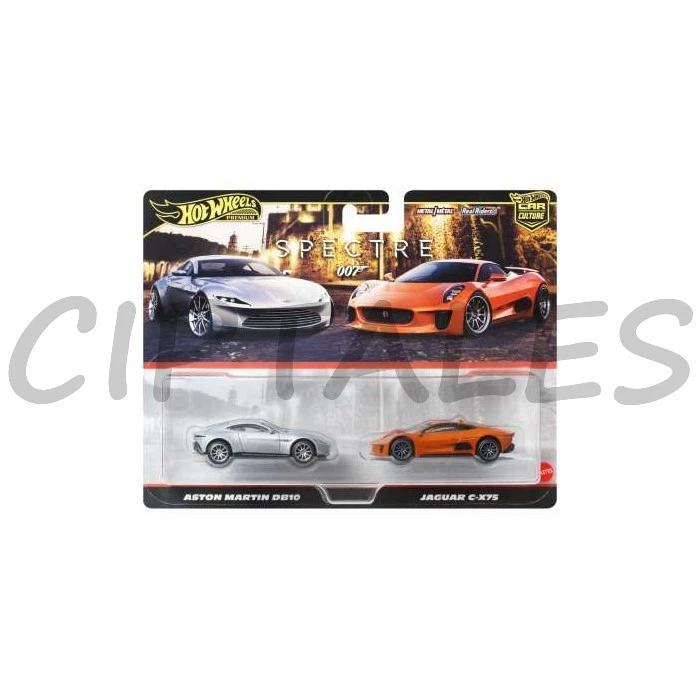 Hot Wheels ASTON MARTIN DB10 JAGUAR C-X75 2 pack Premium Car Culture - Immagine 1 di 1