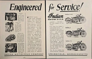 1981 (2PG) PRINT AD - INDIAN MOTOCYCLE COMPANY AD - ENGINEERED FOR SERVICE! - Bild 1 von 1