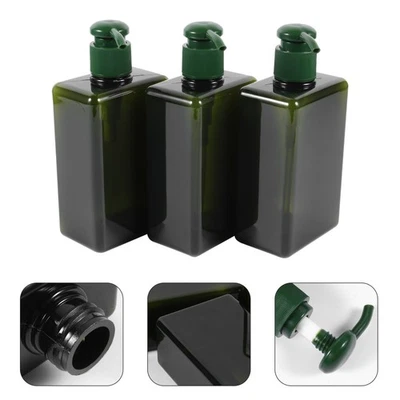 3 Pcs 280 ml Petg Shampoo Lotion Dispenser Bottles for Travel Bath Use - Image 1 of 4