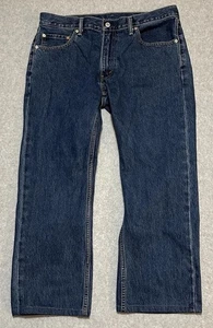 Levis 559 Men's Size 36x30 Loose Fit Blue Dark Wash Denim Jeans - Picture 1 of 16